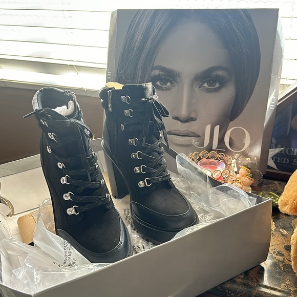 NIB J Lo Rigly boots black size 8.5 BRAND NEW! - Picture 4 of 8